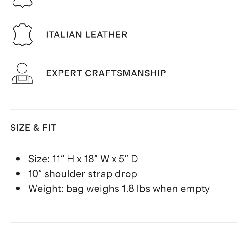 Classic Black Leather Tote Bag - Picture 11 of 11